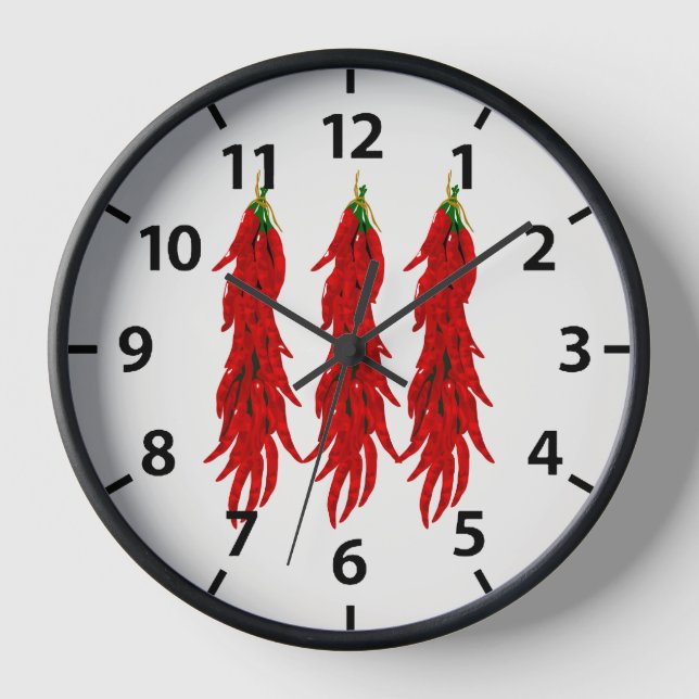 Horloge Poivrons de chili séchés (Recto)