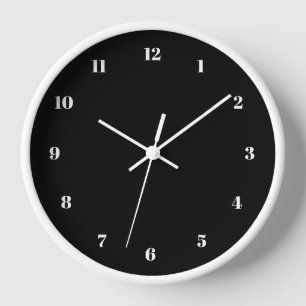 Horloge Polices de couleur et de numéro personnalisées de 