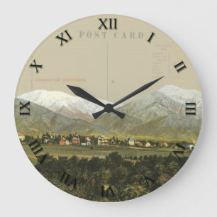 Horloge PostCard - Claremont CA & Old Baldy Mounta