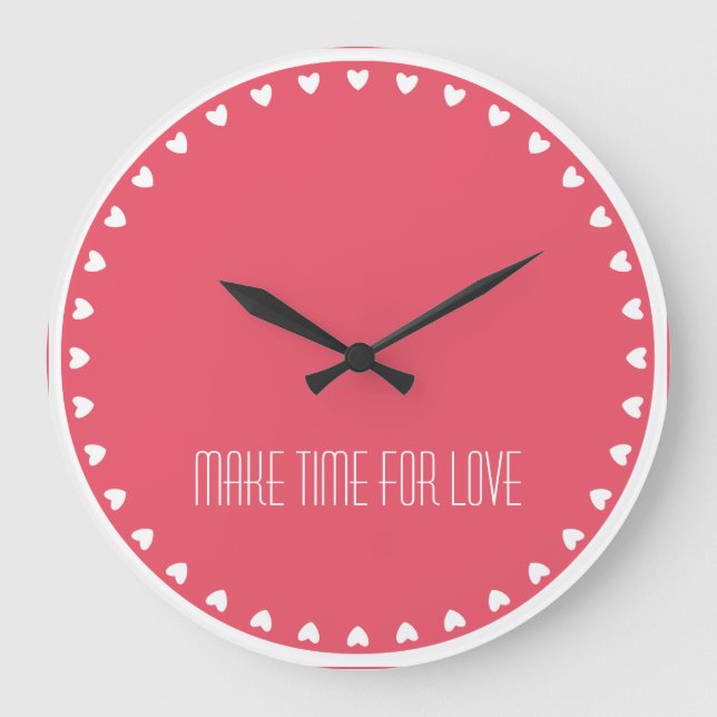 Horloge pour amour de coeurs d'amour "faites (Recto)