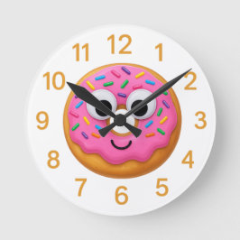 Horloge pour enfants avec donut mignon – Amusement