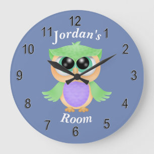 Horloge pour enfants Chouette pour bébé mignonne