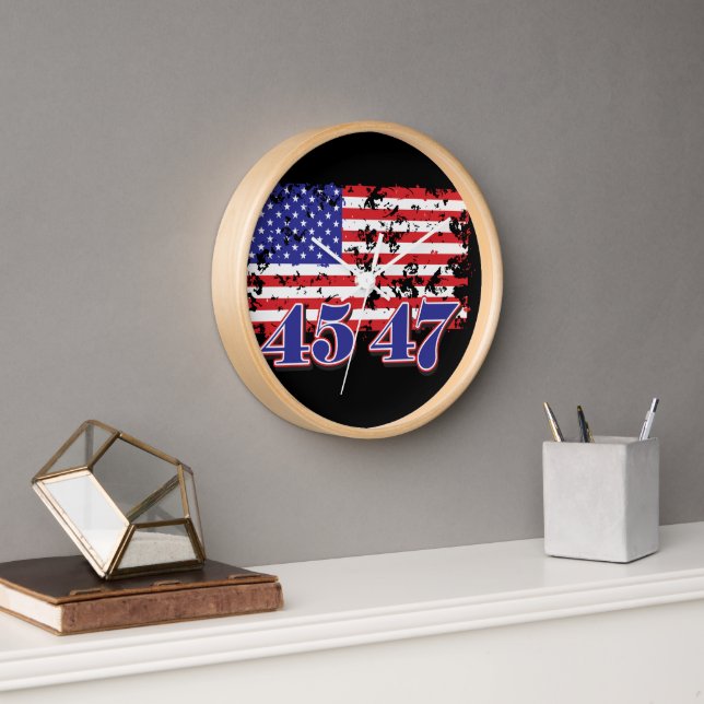 Horloge Président Trump 45 47 (Bureau)
