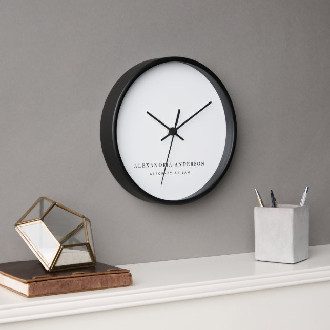 Horloge Professionnels minimalistes de l'entreprise Titre  (Bureau)