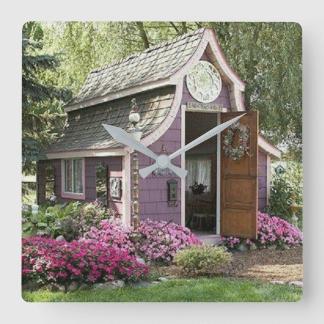 horloge Purple Tiny House (Recto)