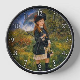 Horloge Renoir - Jeunes filles avec un parasol