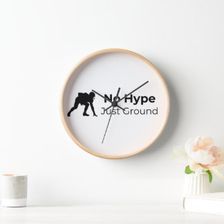 Horloge Restez Réel, Restez Ancré – Cadeau Moderne pour Mu