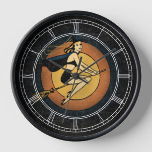 Horloge Rétro Witch