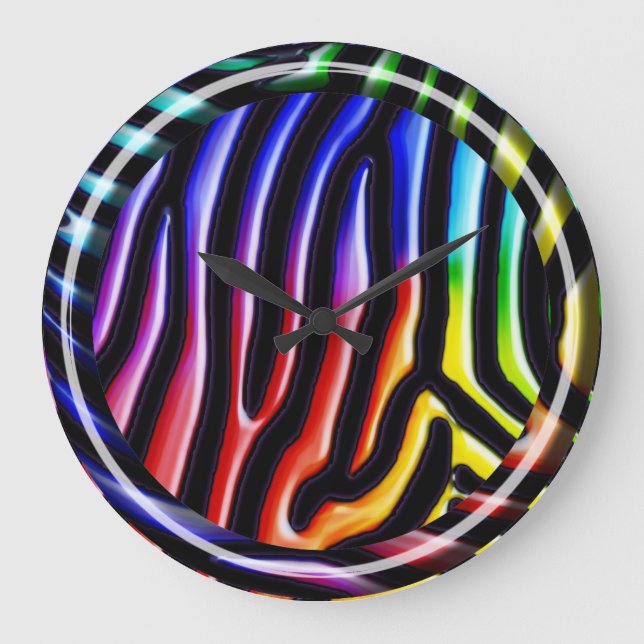 Horloge rétro Zebra 1 (Recto)