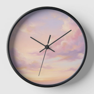 Horloge Rêve Pastel : Étude moderne du ciel de style Renai