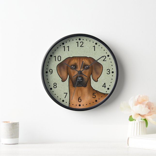 Horloge Rhodesian Ridgeback Brown Africain Lion Chien Head (Maison)