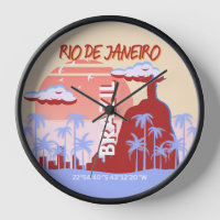Rio de Janeiro Brésil Travel Art Retro Poster