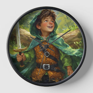 Horloge Robin des Bois représenté comme un enfant