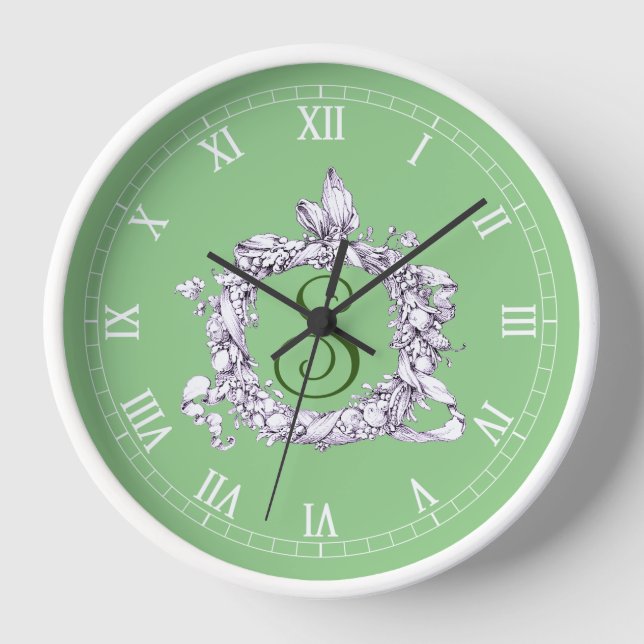 Horloge Romantique, couronne Vintage Personnalisée (Recto)