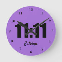 11:11 Chance temps chiffres violets Personnalisé