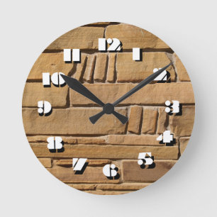 Horloge Ronde 12 Nombre de choix pour choisir l'horloge en pierr
