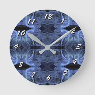 Horloge Ronde 12 Number Choices to Choose-Fractal Art-Clock