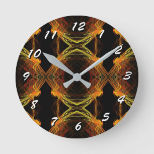 Horloge Ronde 12 Number Choices to Choose-Fractal Art-Clock