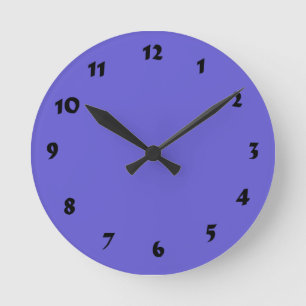Horloge Ronde 12 Number Choices to Choose From Blue Clock