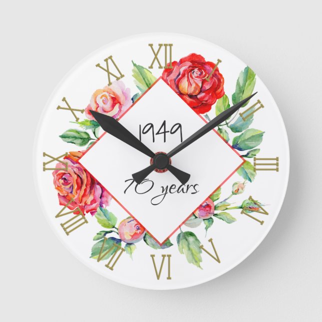 Horloge Ronde 1949 70e anniversaire de la Woman (Recto)