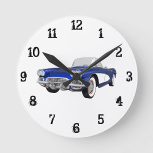 Horloge Ronde 1961 Corvette :Horloge murale