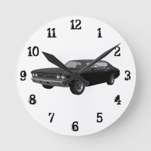 Horloge Ronde 1968 Chevelle SS : Wall Clock