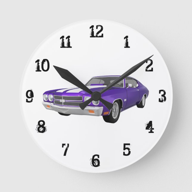 Horloge Ronde 1970 Chevelle SS : Wall Clock (Recto)