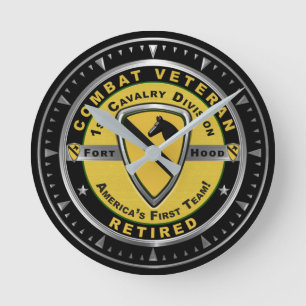 Horloge Ronde 1re division de cavalerie Vétéran de combat retr