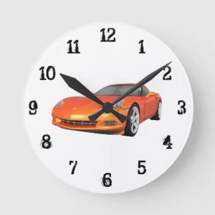 Horloge Ronde 2008 Corvette : Wall Clock