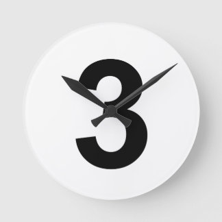Horloge Ronde 3 - numéro trois