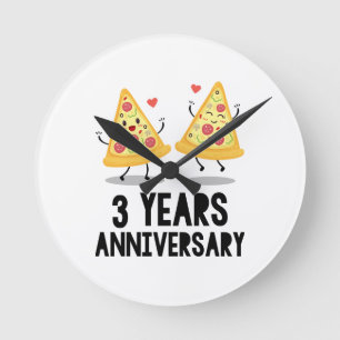 Horloge Ronde 3e anniversaire 3 ans