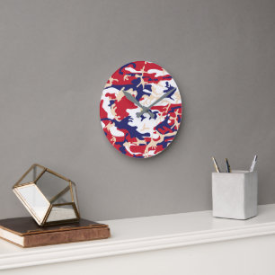 Horloge Ronde 4 juillet, Jour de l'Indépendance, Beige de camouf