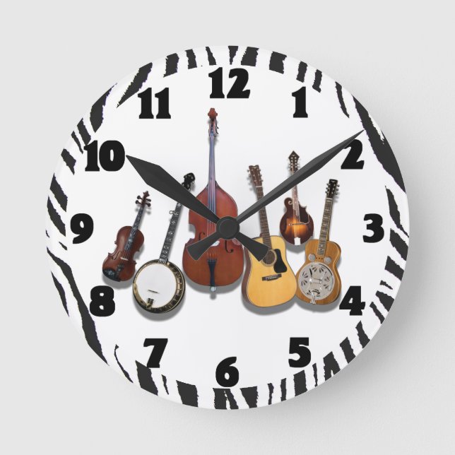 HORLOGE RONDE 6-PIECE BAND-CLOCK (Recto)