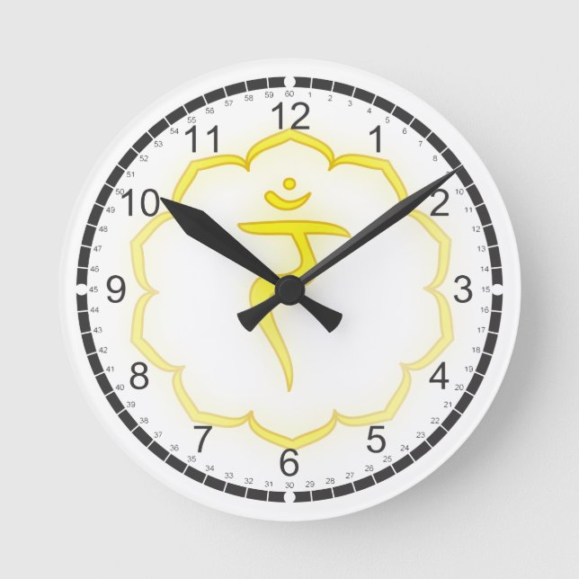 Horloge Ronde 7 Chakras Massage Room Clocks (Recto)