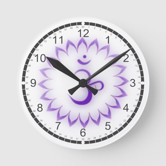 Horloge Ronde 7 Chakras Massage Room Clocks (Recto)