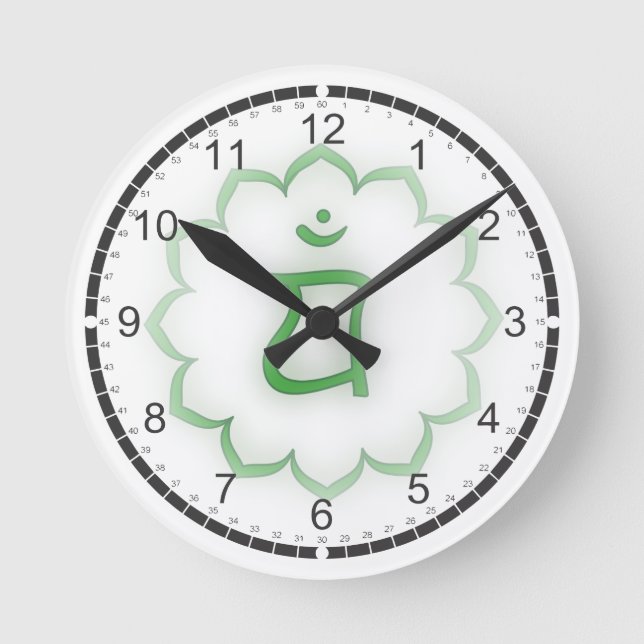 Horloge Ronde 7 Chakras Massage Room Clocks (Recto)