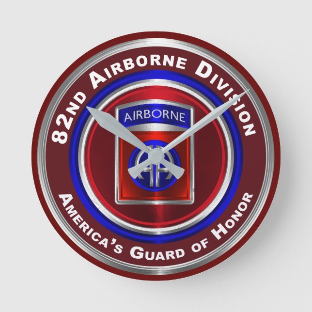 Horloge Ronde 82e division aéroportée Garde d'honneur de l'Améri (Recto)