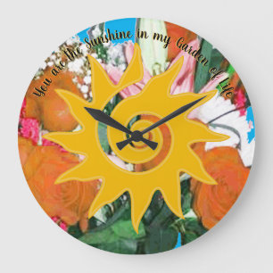 Horloge ronde à la lumière de la vie