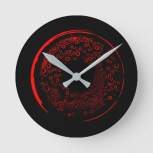 Horloge Ronde Abstract Art