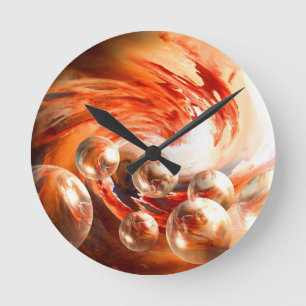 Horloge Ronde Abstrait contemporain