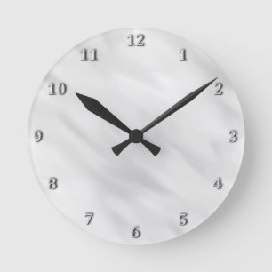 Horloge Ronde Accessoire argenté brumeux élégant de Bath