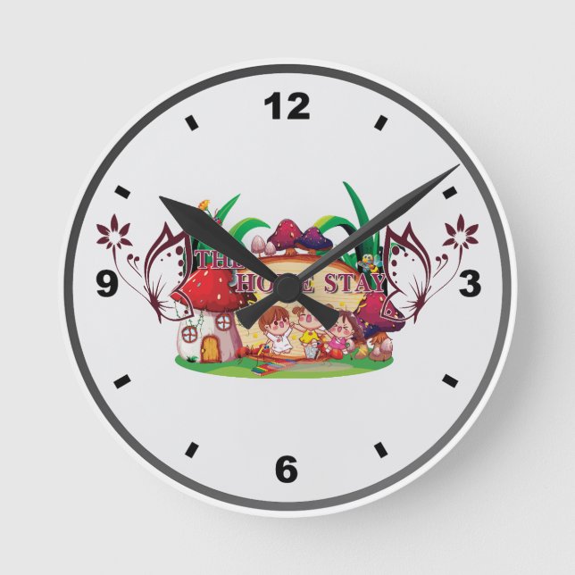 Horloge Ronde Accueil - Durée du séjour (Recto)