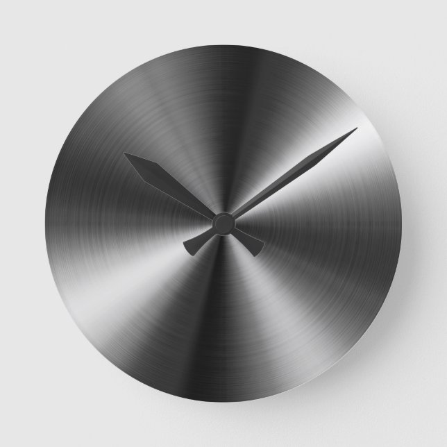 Horloge Ronde acier inoxydable (Recto)