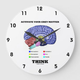 Horloge Ronde Activez votre réflexion sur la matière grise (Cerv