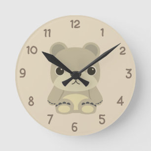 Horloge Ronde Adorable Ours En Condiable