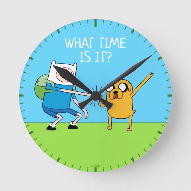Horloge Ronde Adventure | Finn & Jake Fist Bump (Recto)