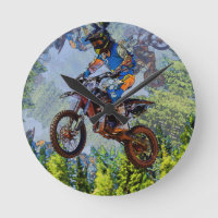 Affiche de motards idiots - Motocross Racers