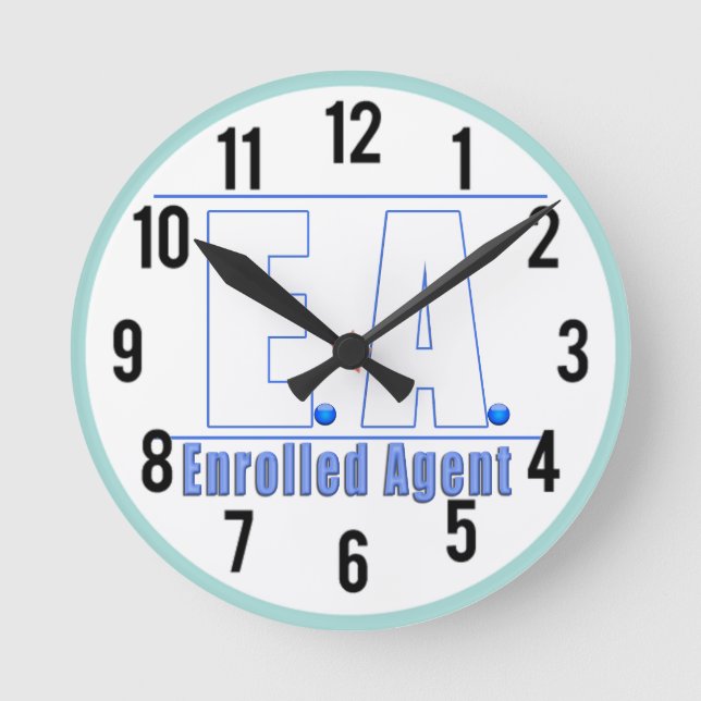 HORLOGE RONDE AGENT ENROULÉ EA LOGO1 (Recto)