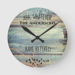 Horloge Ronde Ahh quelque nom de famille aient retiré le consei