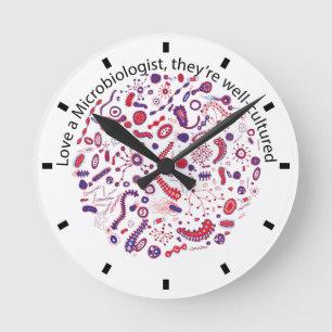 Horloge Ronde Aimer un microbiologiste